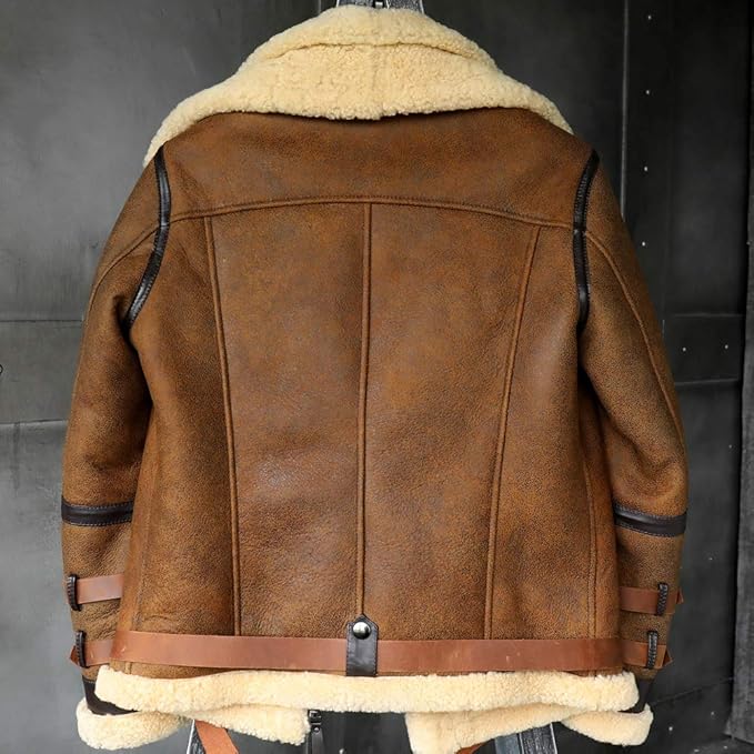 cappotto in pelle scamosciata b3 flight da uomo