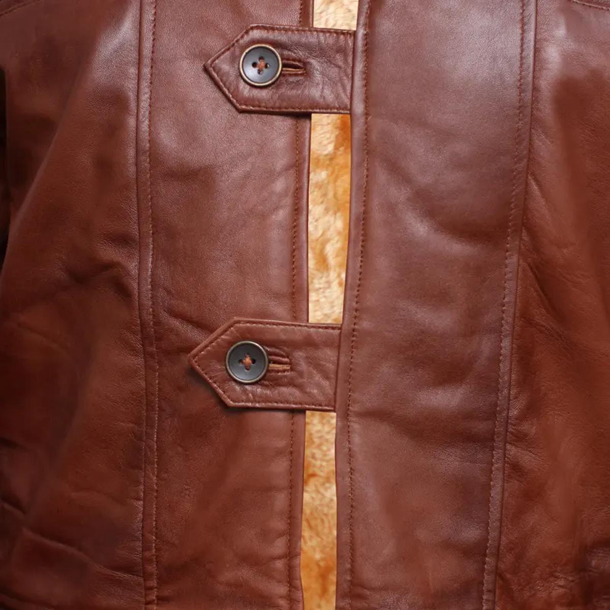 Trench in pelle Bane di Tom Hardy da uomo