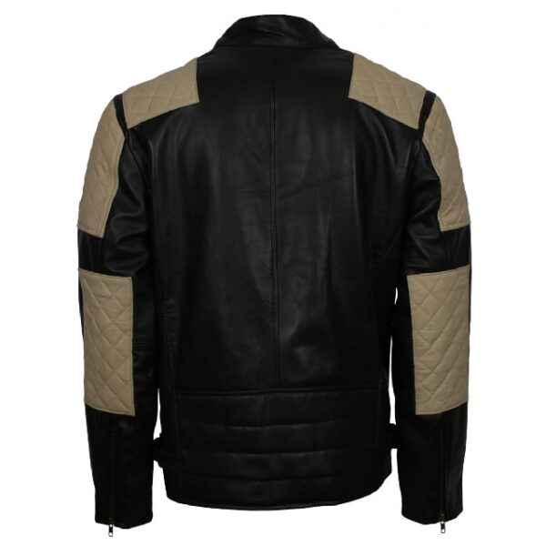 Giacca in pelle nera Inferno da uomo