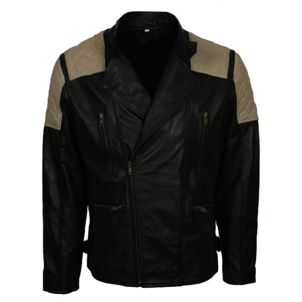 Giacca in pelle nera Inferno da uomo
