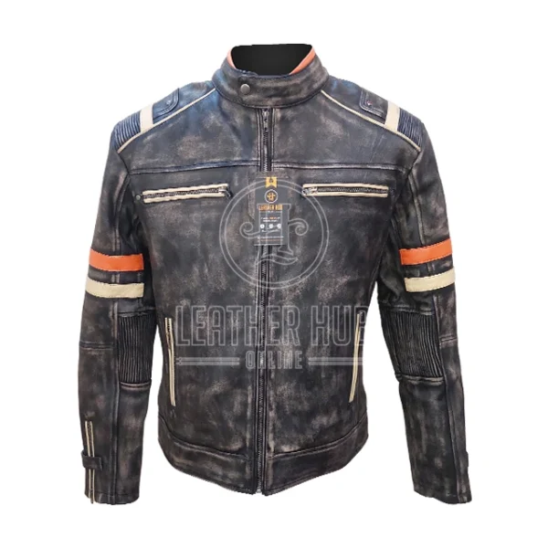 Giacca in pelle Café Racer Eurovision Will Ferrell