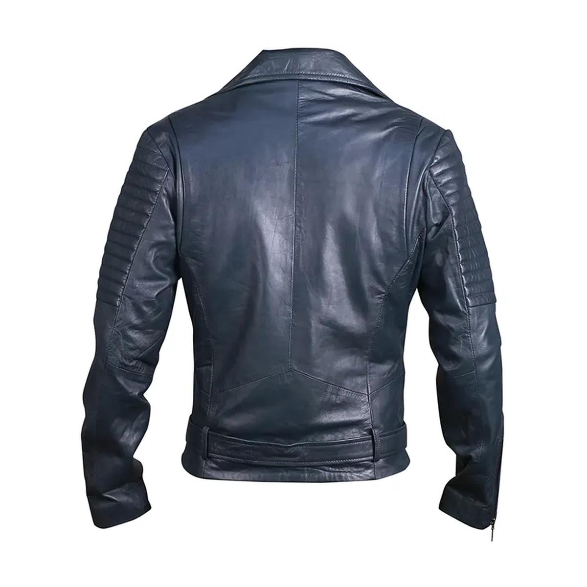 Giacca da motociclista classica in pelle da donna