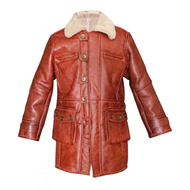 Cappotto invernale in pelliccia di pecora di Dark Knight Rises