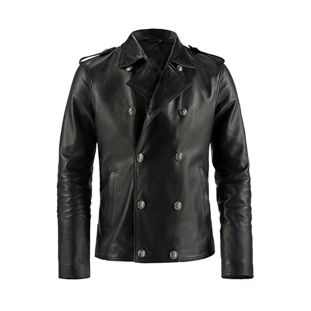 Blazer nero doppiopetto