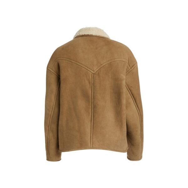 Cappotto da donna in pelle scamosciata e montone Étoile