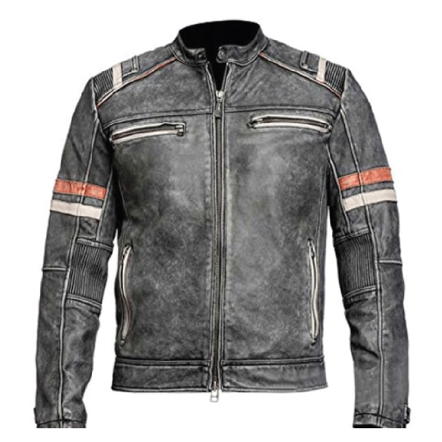 Giacca in pelle Café Racer Eurovision Will Ferrell