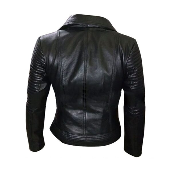 Giacca in pelle nera da donna Gal Gadot Fast And Furious