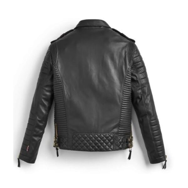 Giacca in pelle nera da uomo, nuova moda, firmata