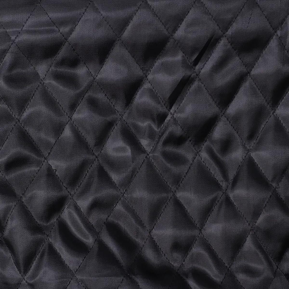 Giacca da motociclista in pelle con design a diamante nero da uomo