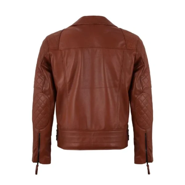 Giacca in pelle di pecora color rame 100% pura