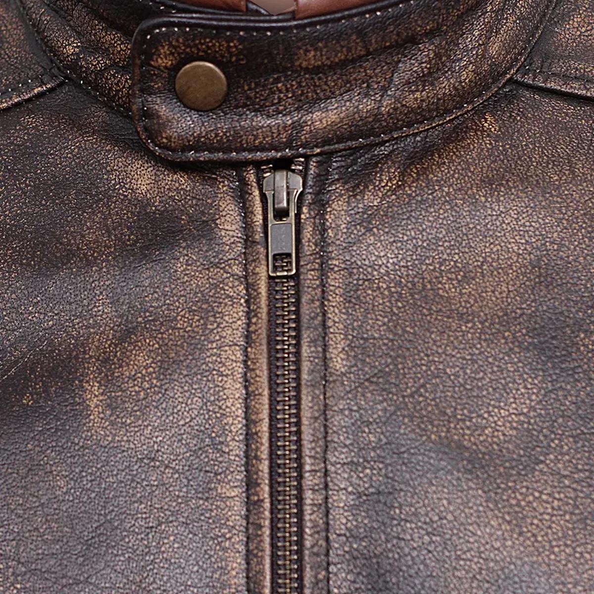 Giacca in pelle di pecora di Hugh Jackman Wolverine da uomo