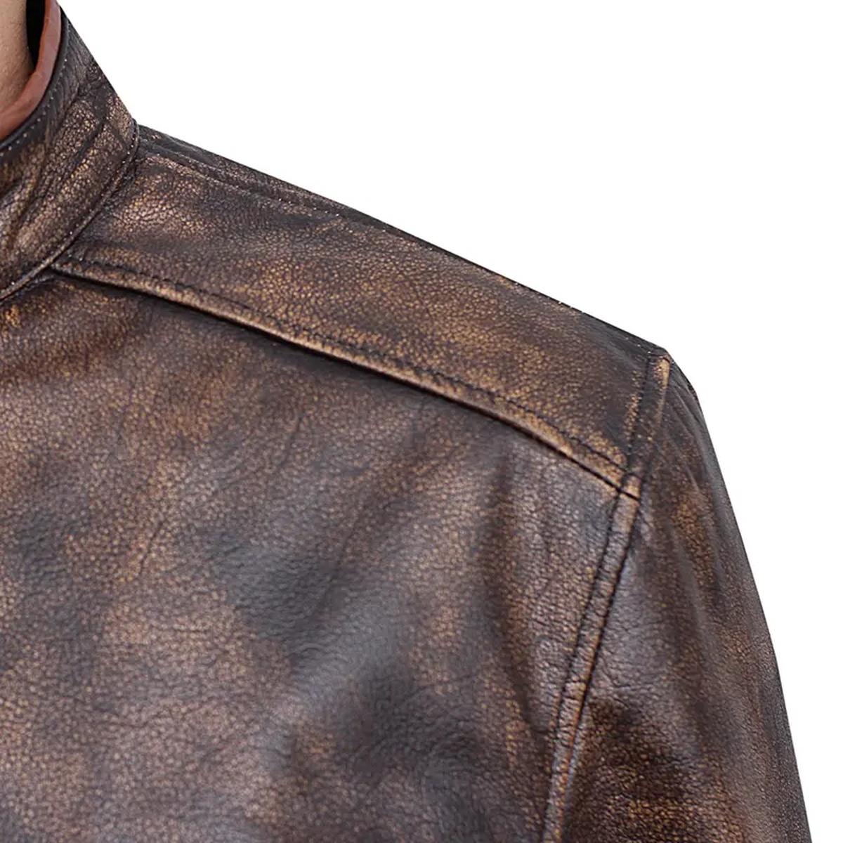 Giacca in pelle di pecora di Hugh Jackman Wolverine da uomo