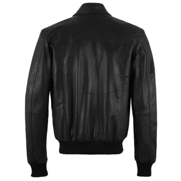 Giubbotto bomber in pelle di agnello da uomo