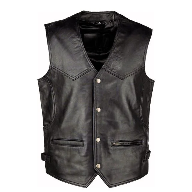 Gilet tradizionale in pelle da uomo