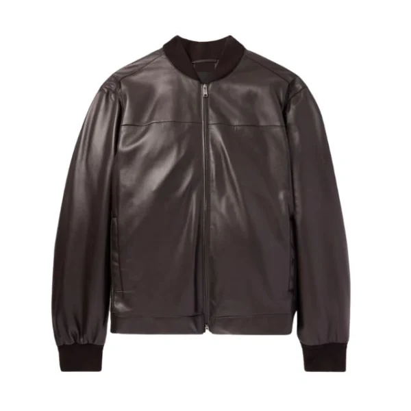 Giacca in pelle classica da uomo