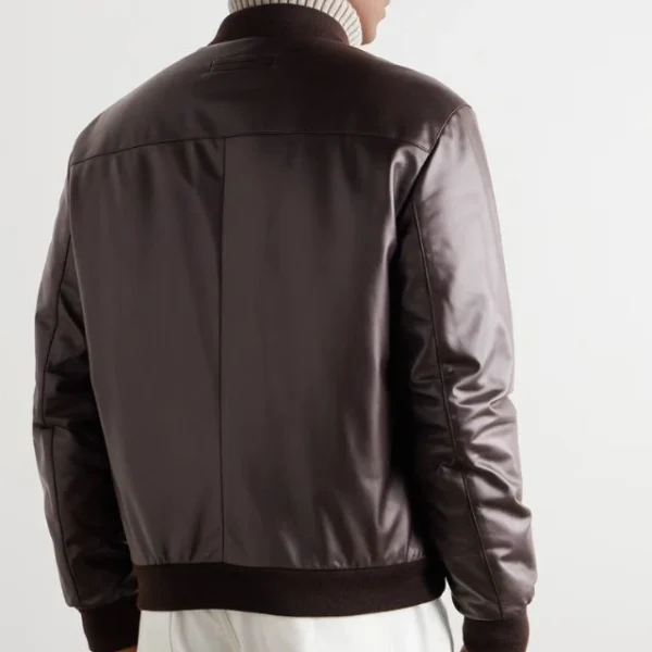 Giacca in pelle classica da uomo