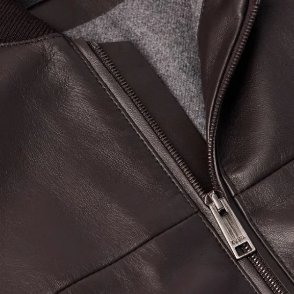 Giacca in pelle classica da uomo