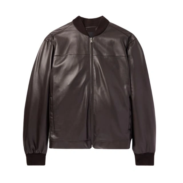 Giacca in pelle classica da uomo
