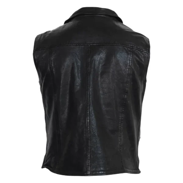 Gilet in pelle da cowboy western