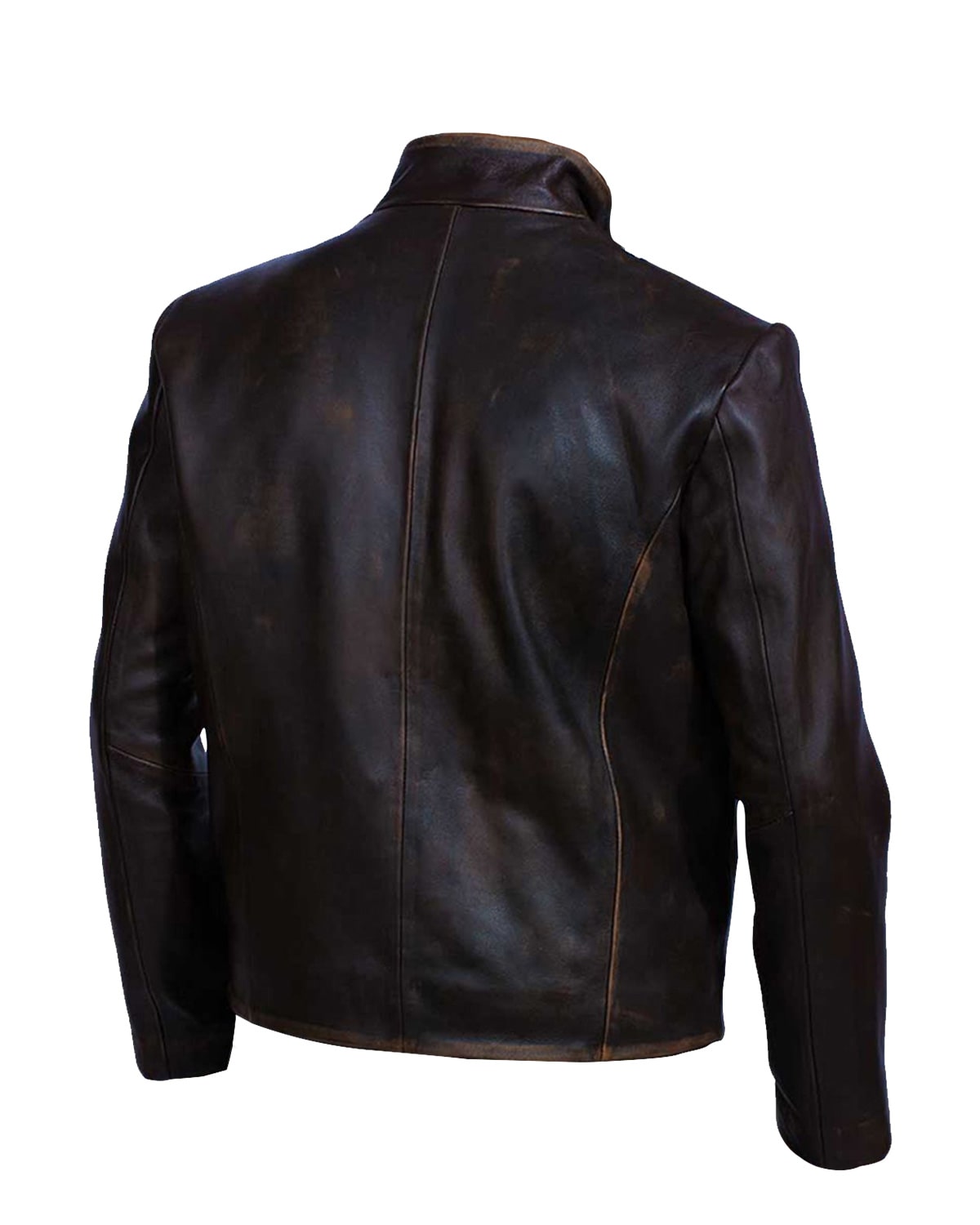 Giacca in pelle da motociclista Brent