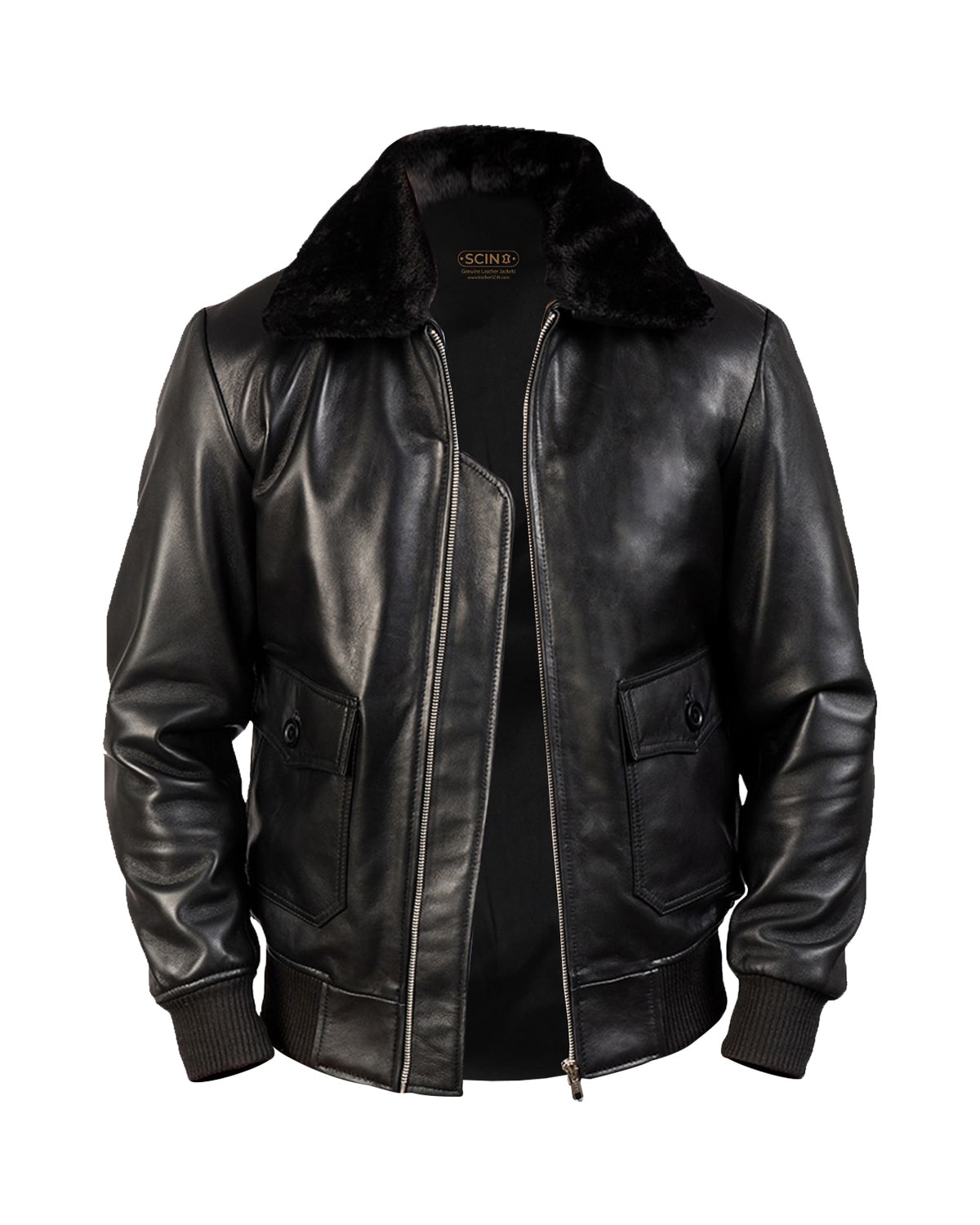 Giacca in pelle da uomo G-1 Bomber