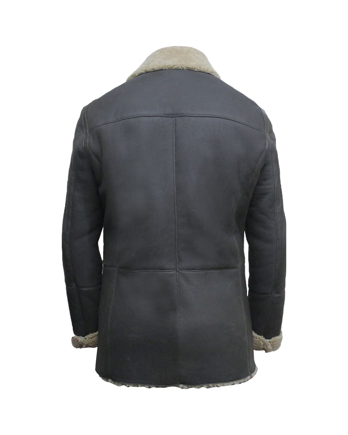 Cappotto doppiopetto in pelle Ralph