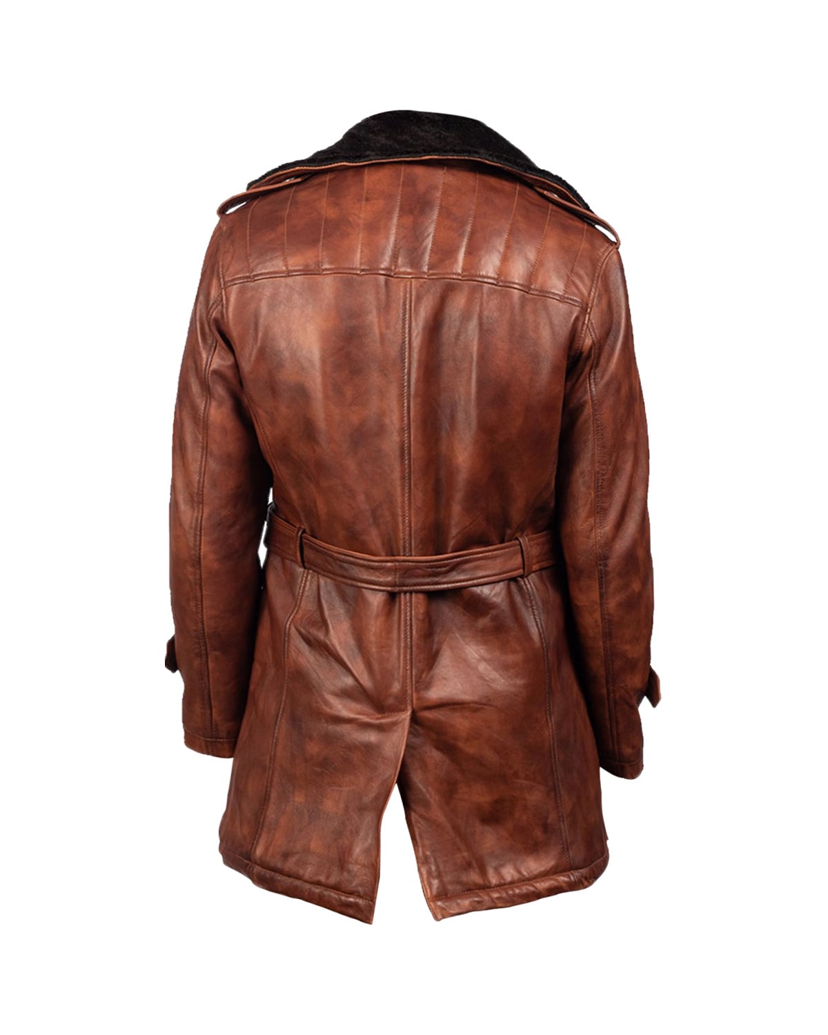 Cappotto in pelliccia di pelle Dean