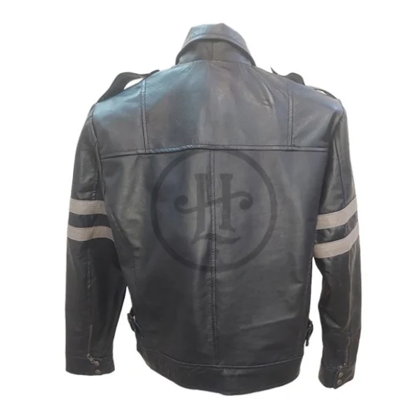 Giacca in pelle di pecora Leon Kennedy da uomo