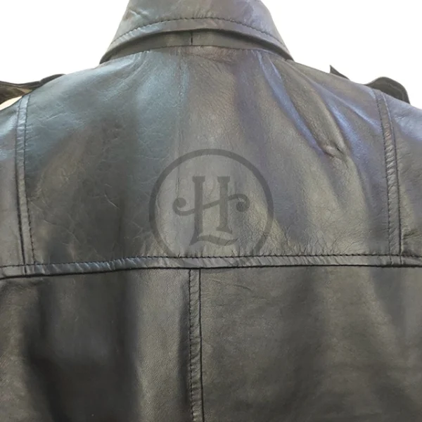 Giacca in pelle di pecora Leon Kennedy da uomo
