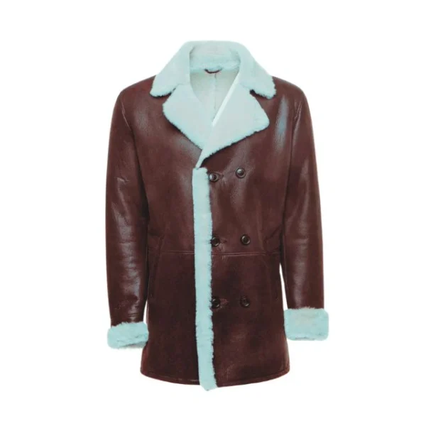 Cappotto doppiopetto in montone Jozef da uomo
