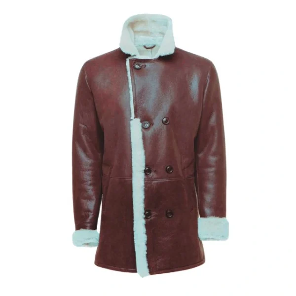 Cappotto doppiopetto in montone Jozef da uomo