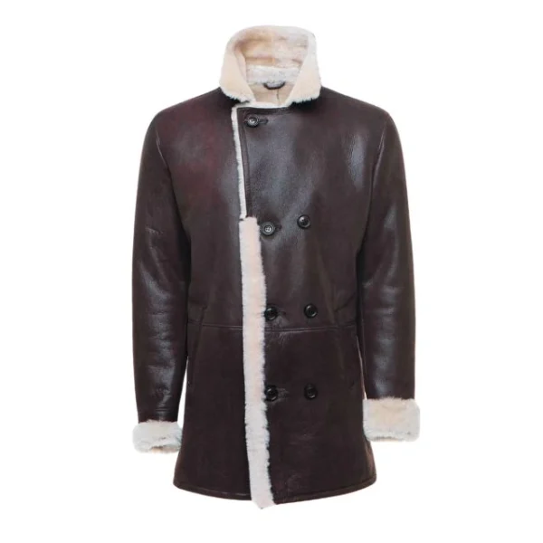 Cappotto doppiopetto in montone Jozef da uomo
