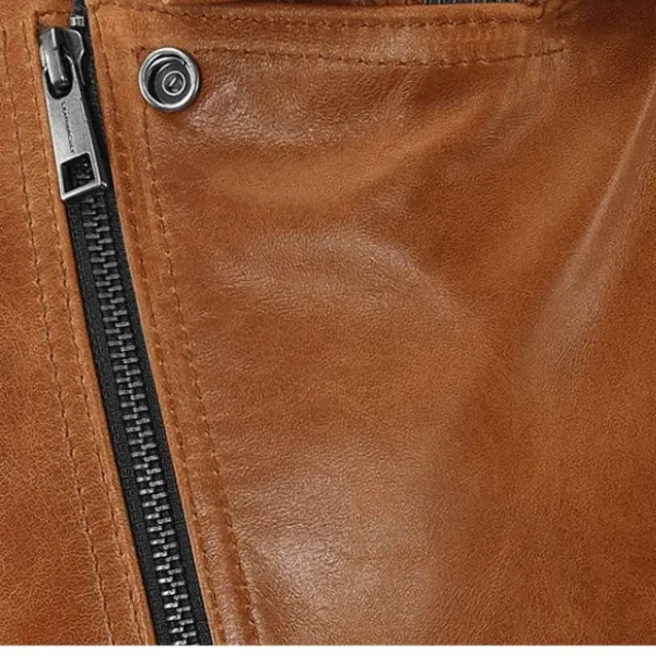 Gilet in pelle invecchiata da uomo