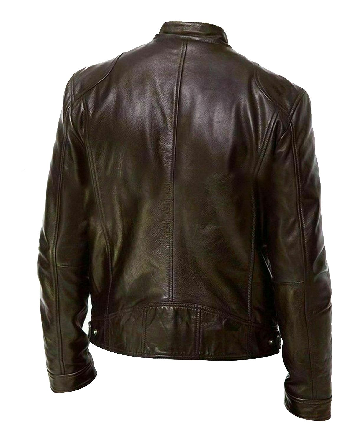 Giacca in pelle da motociclista Roy Sheepskin
