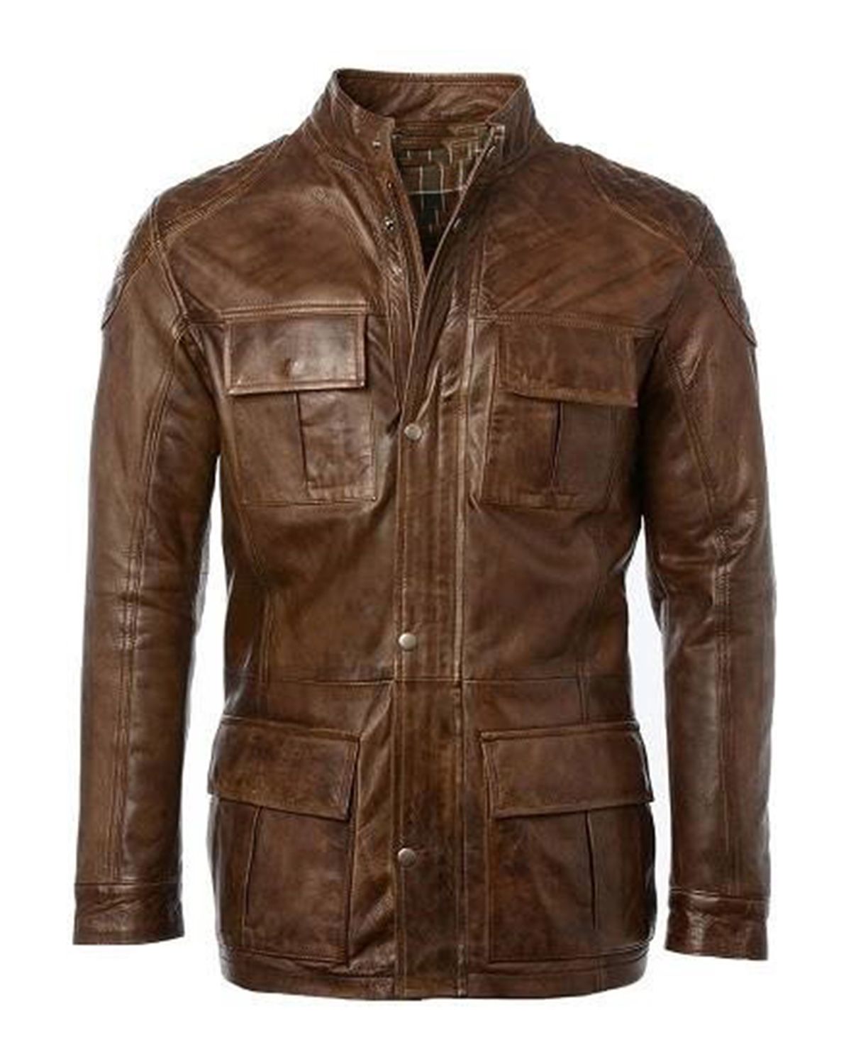 Giacca in pelle Keith Cafe Racer