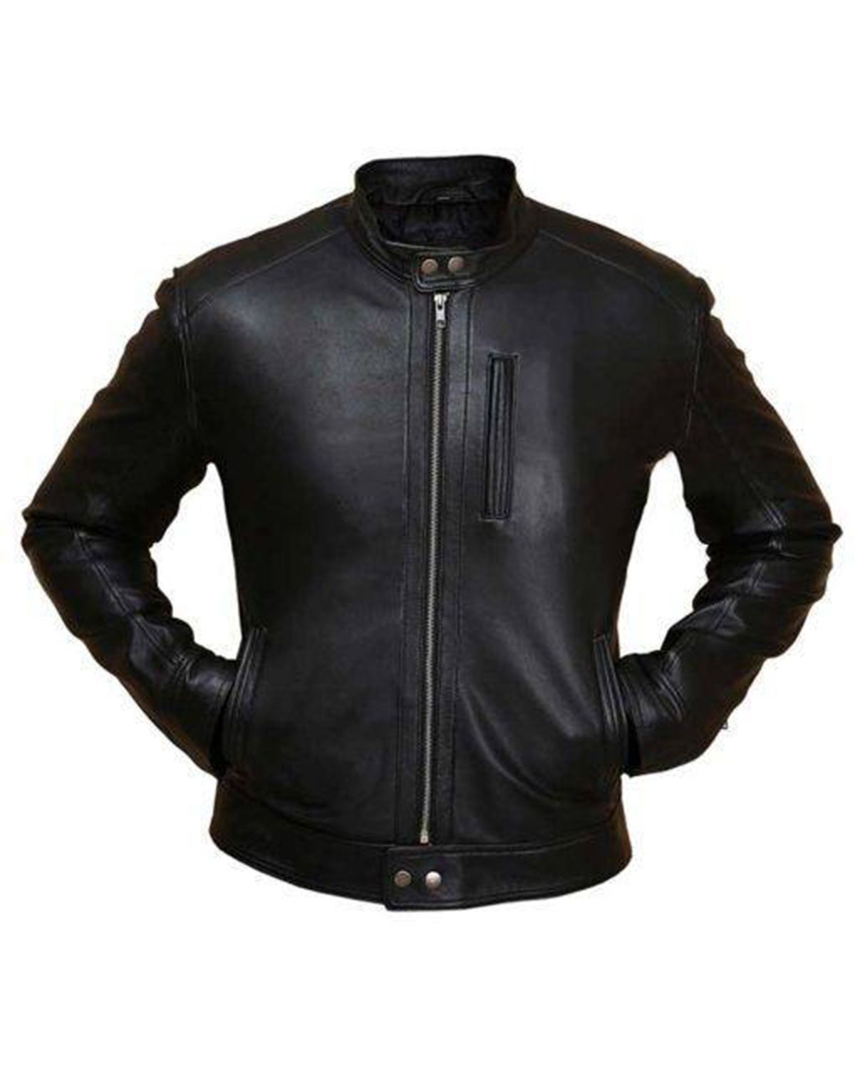 Giacca in pelle di pecora Onyx
