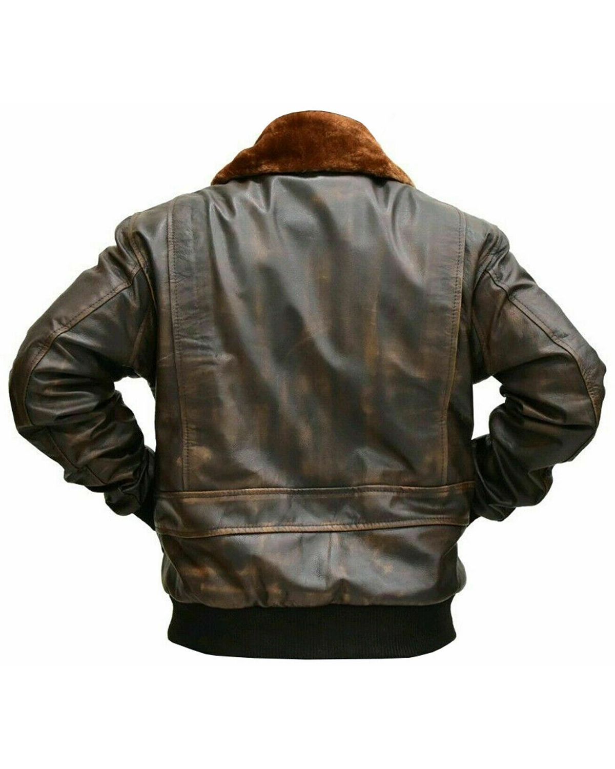 Giacca in pelle da uomo G1 Aviator A2 Bomber