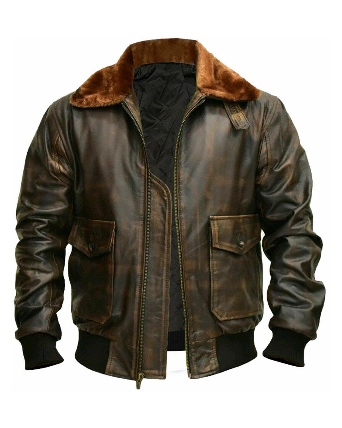 Giacca in pelle da uomo G1 Aviator A2 Bomber