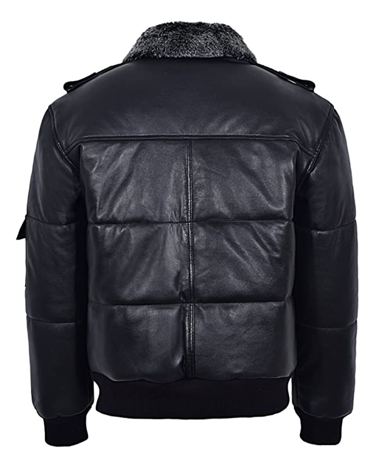 Giubbotto bomber in pelle Rafael Puffer