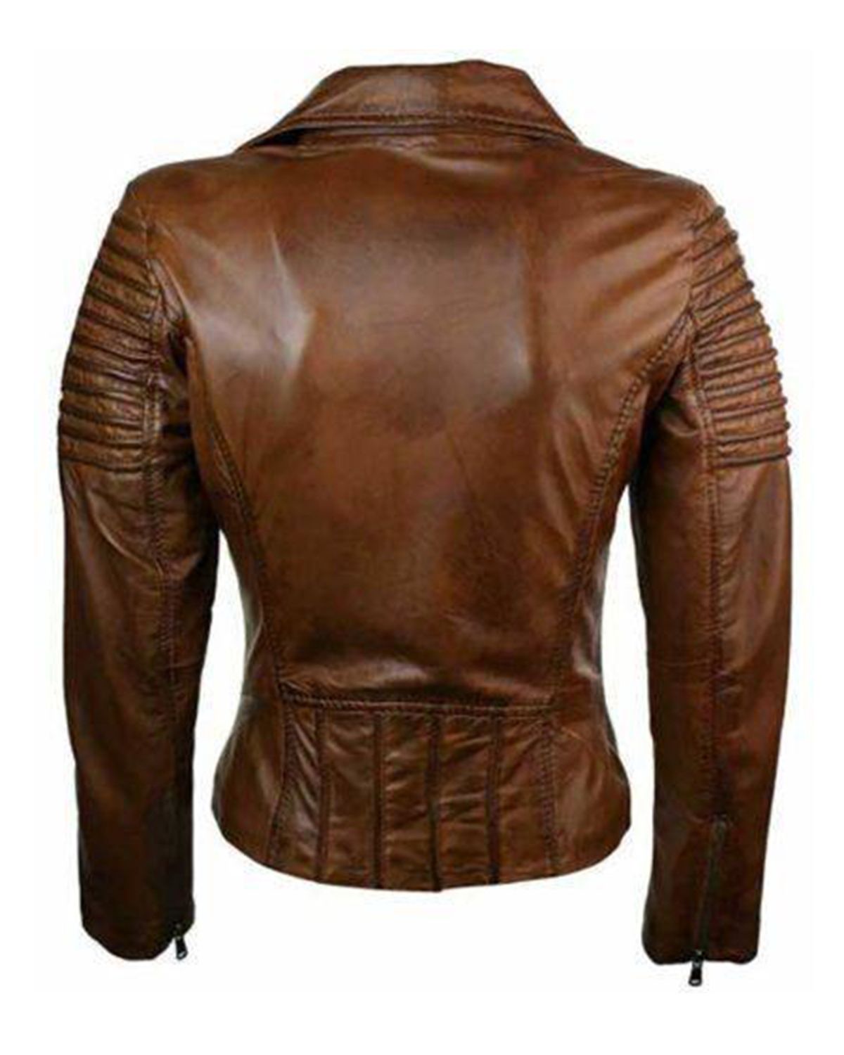 Giacca in pelle da motociclista Alicia
