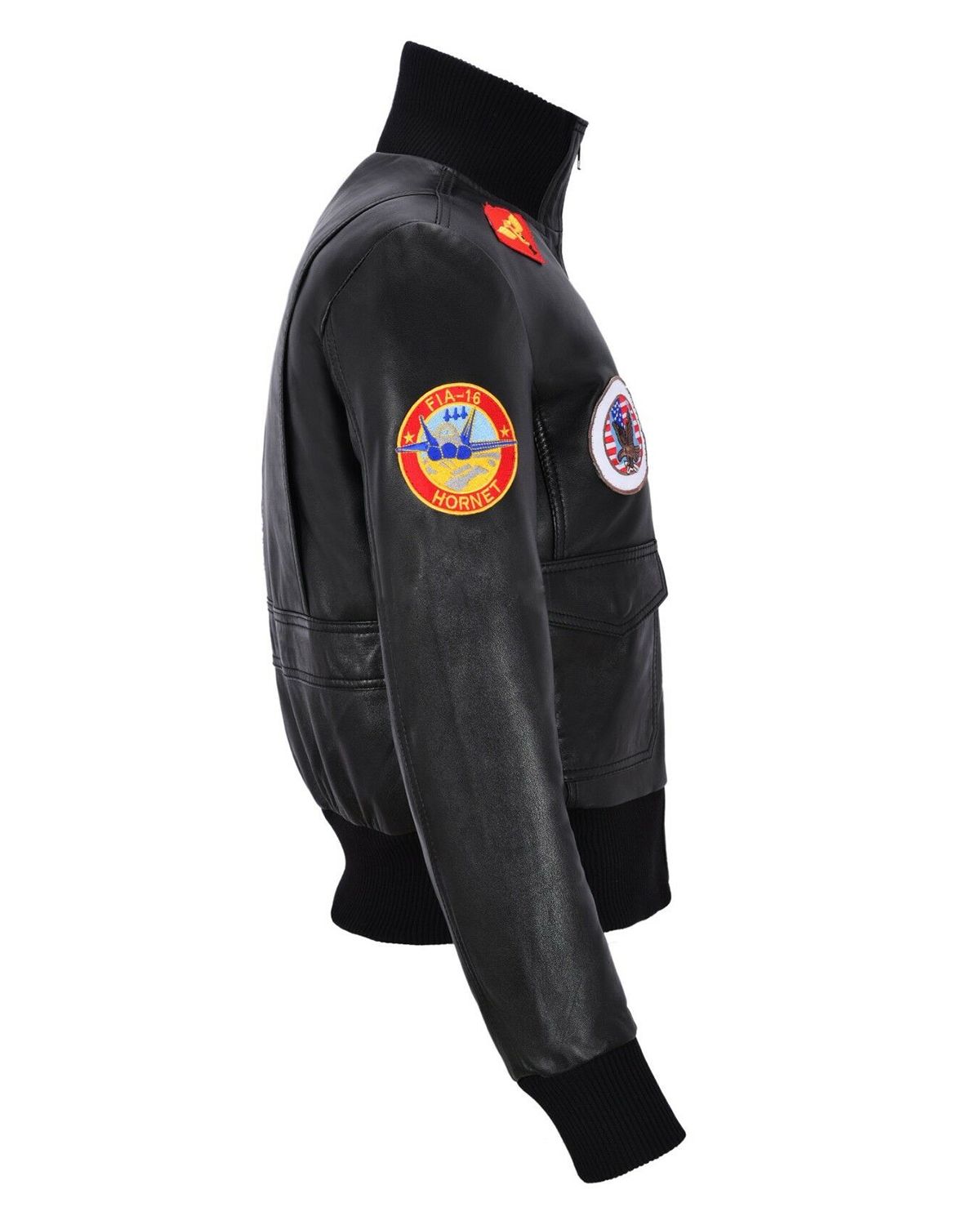 Giacca bomber da aviatore da donna in pelle naturale