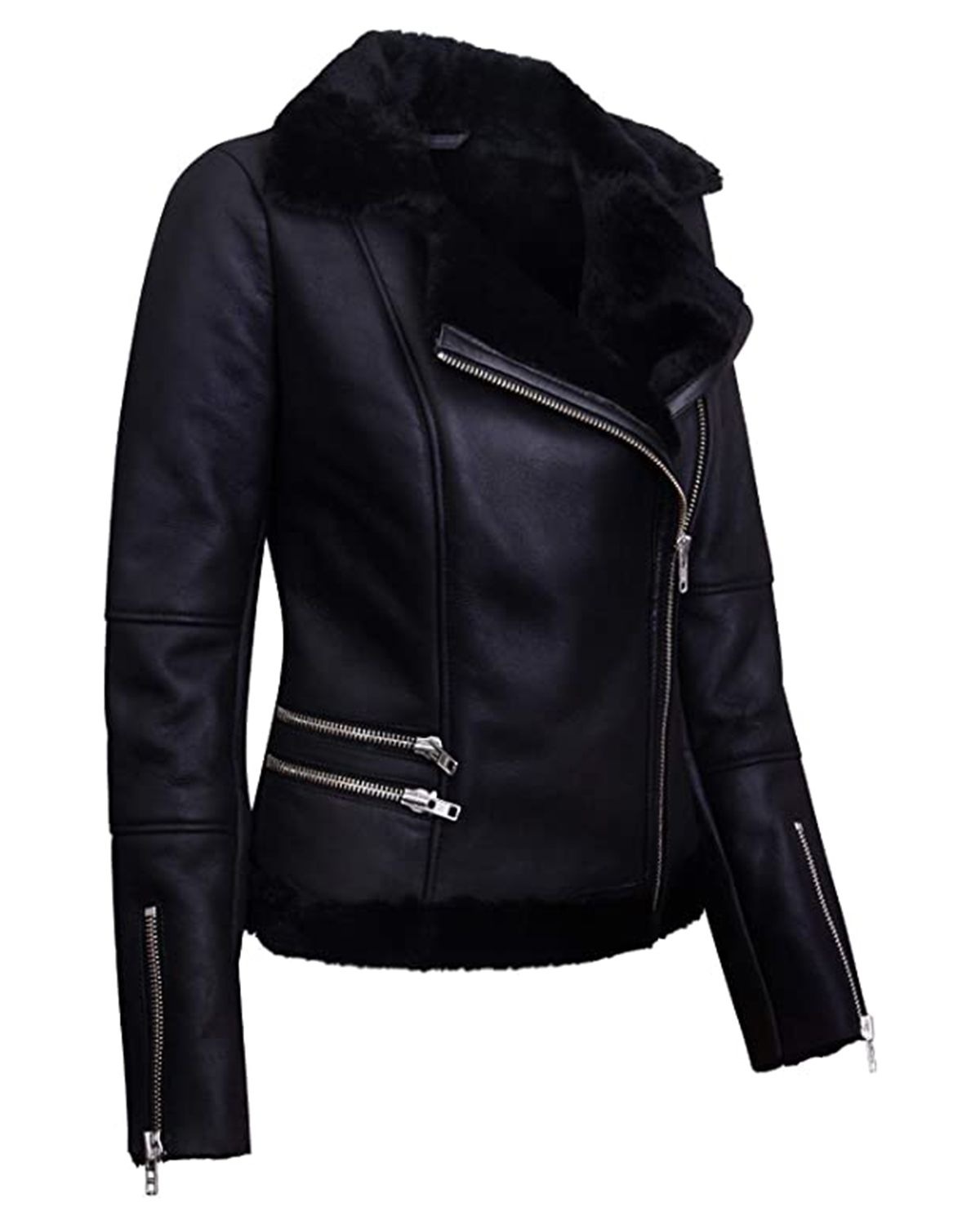 Giacca in pelle da motociclista Riley