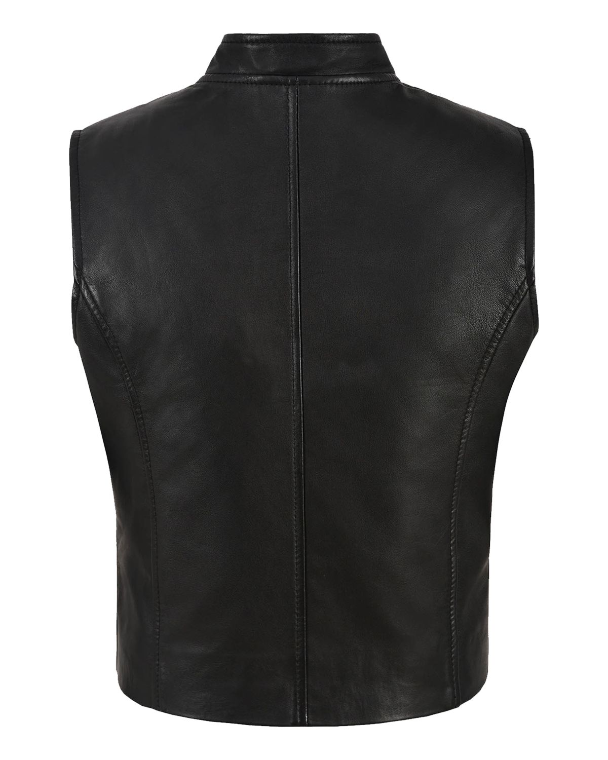 Gilet in pelle da motociclista Fiona