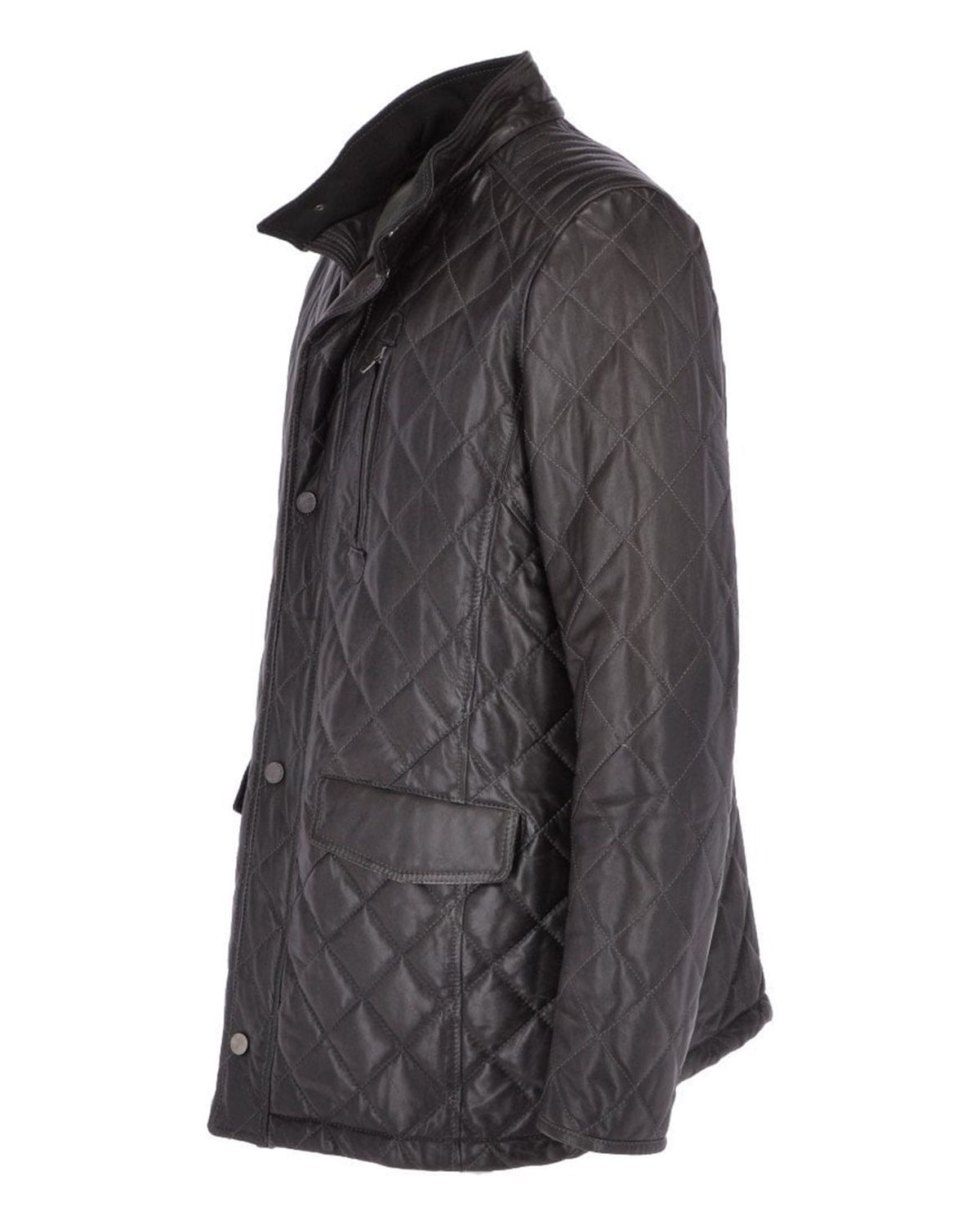 Cappotto in pelle trapuntata Ronnie