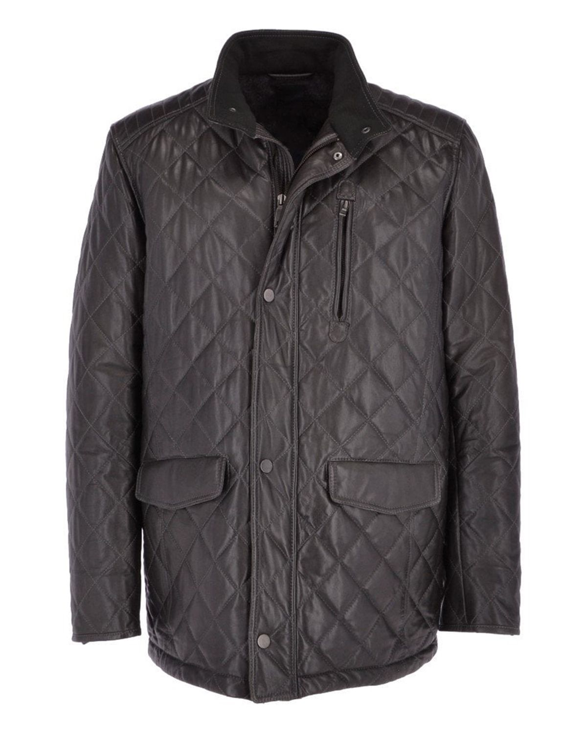 Cappotto in pelle trapuntata Ronnie