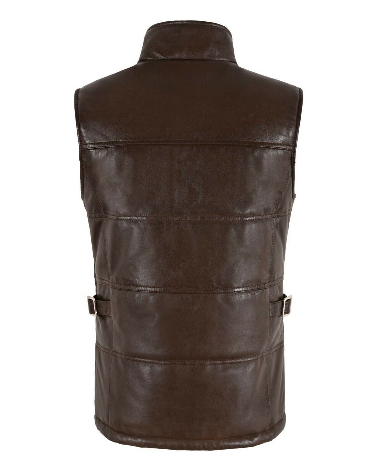Gilet in pelle trapuntata Isabella