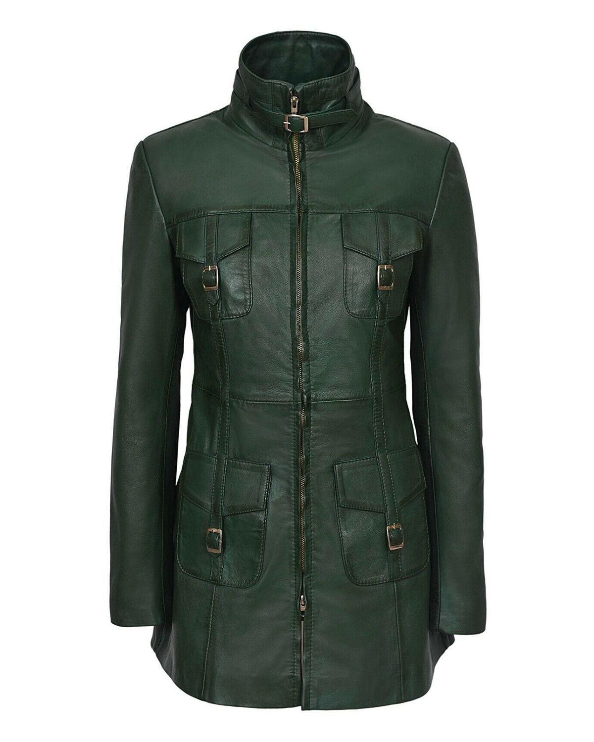 Cappotto in pelle gotica Shay