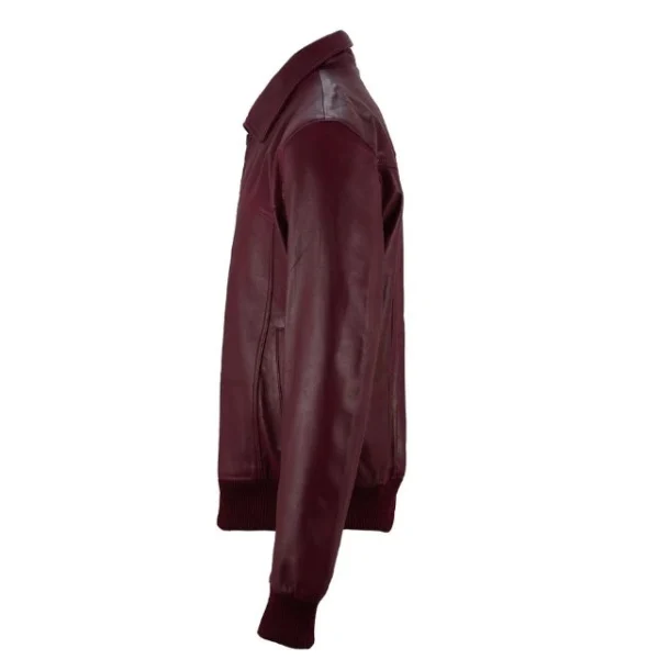 Giubbotto bomber in pelle di agnello da uomo