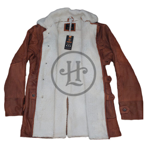 Cappotto invernale in pelliccia di pecora di Dark Knight Rises