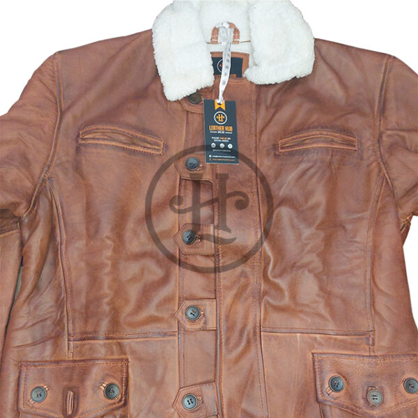 Cappotto invernale in pelliccia di pecora di Dark Knight Rises